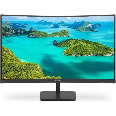 Monitor Curvo Philips E-Line 241E1SC 23.6'/ Full HD/ Negro